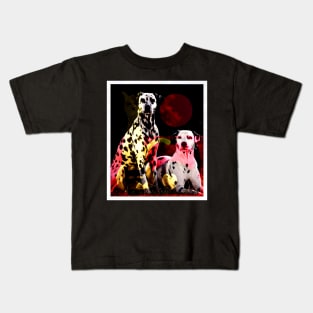 dalmatian dog love Kids T-Shirt